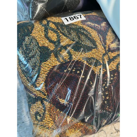 Vintage Paco Soler Cotton Tapestry Jacket Fruit Floral Gold & Black Size S/M JL - Picture 8 of 8